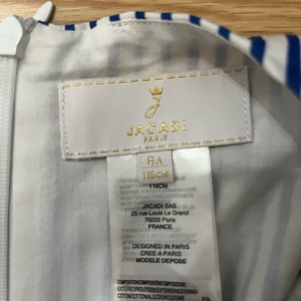 Jacadi Girl Dress size 6
